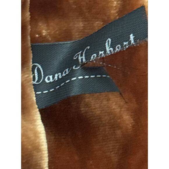 Dana Herbert Velveteen Silk Infinity Scarf Soft Autumn Classic Old Money - Picture 6 of 8